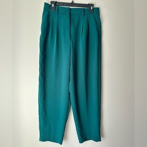 Aritzia Green Wilfred Effortless Trouser Pants size 10